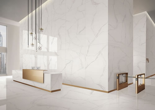 【广东佛山新锦鸿陶瓷】装修选择大理石瓷砖的原因?